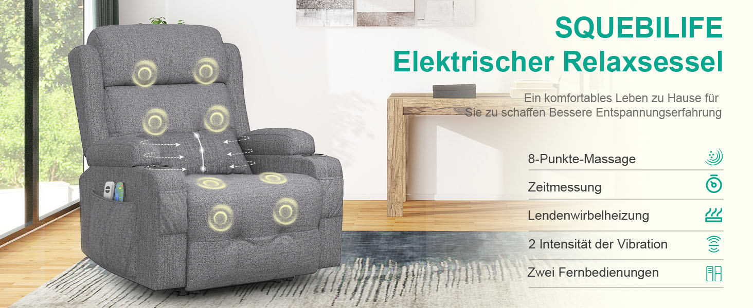SQUEBILIFE Elektrischer Relaxsessel