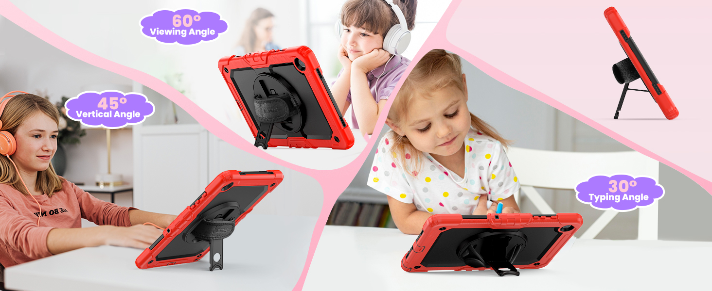 SEYMAC stock case for Samsung Galaxy Tab with 360° rotating Stand