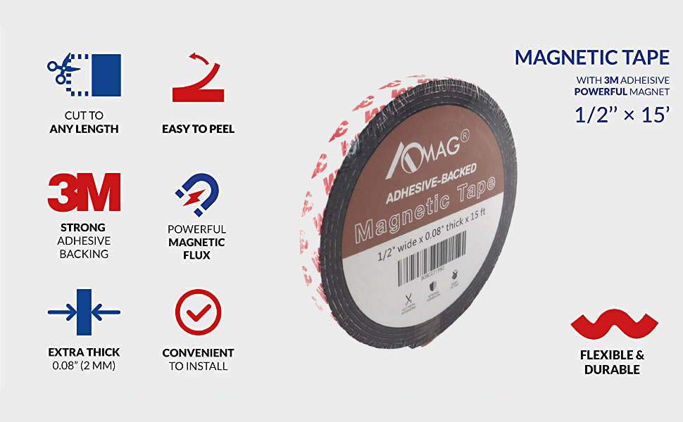 Flexible Tape Strong Strips Roll with Adhesive Backing, Perfect