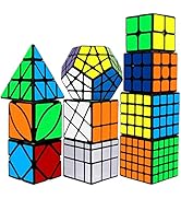 Speed Cube Set, Aitey Cube Bundle 2x2 3x3 4x4 5x5 Pyramid Megaminx Skew Mirror Ivy Windmill Stick...