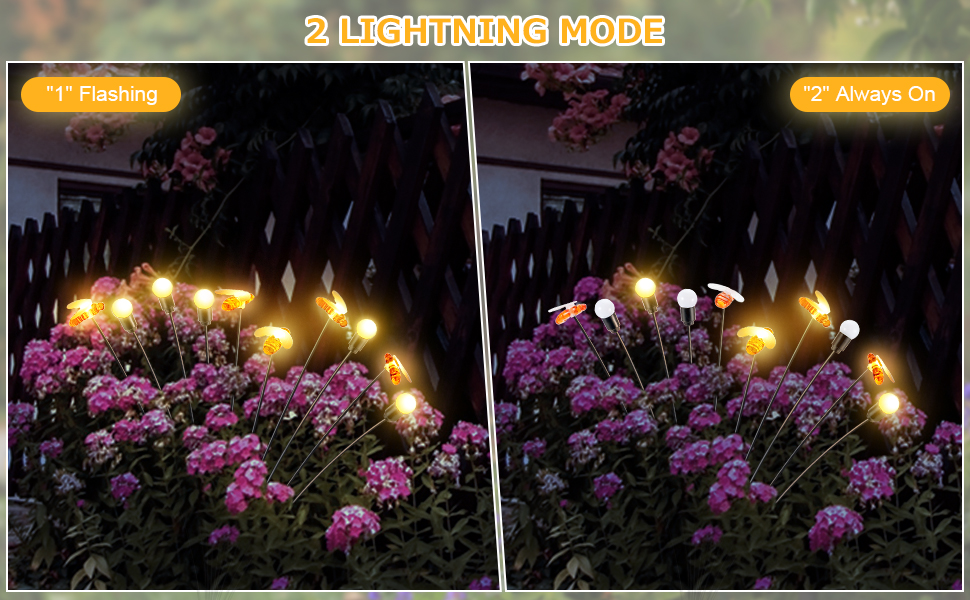 Solar Powered Firefly Lights
