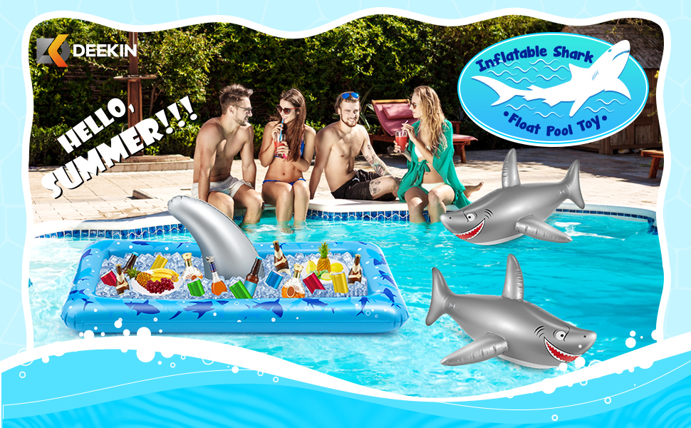 Amazon.com: Deekin 3 Pcs Shark Party Decorations Include 1