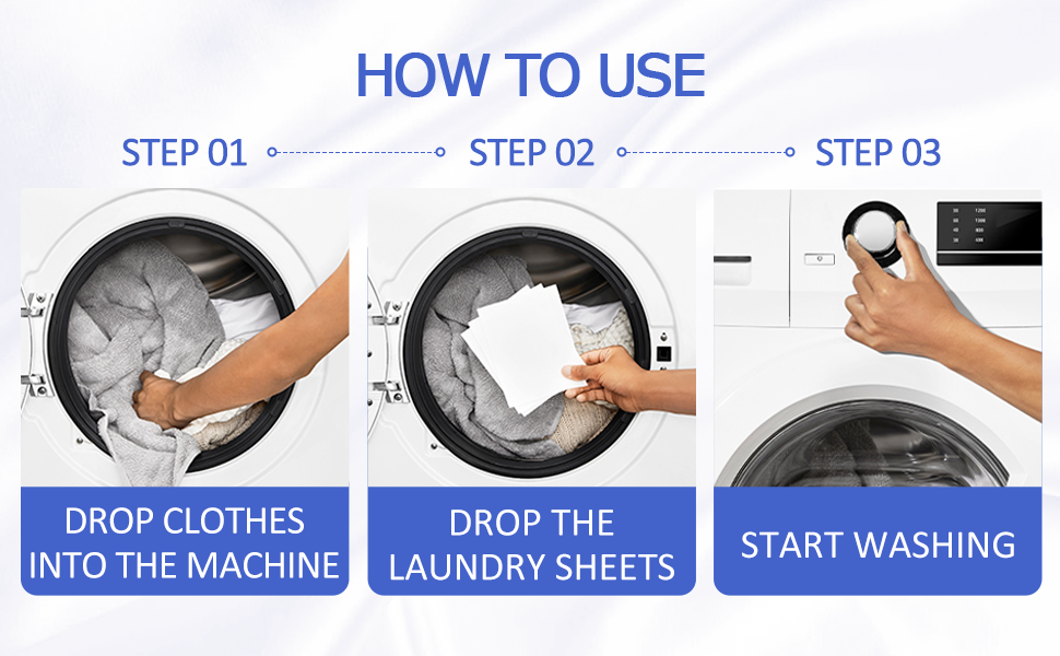 Laundry Detergent Sheets Eco Washing Strips Fresh Linen