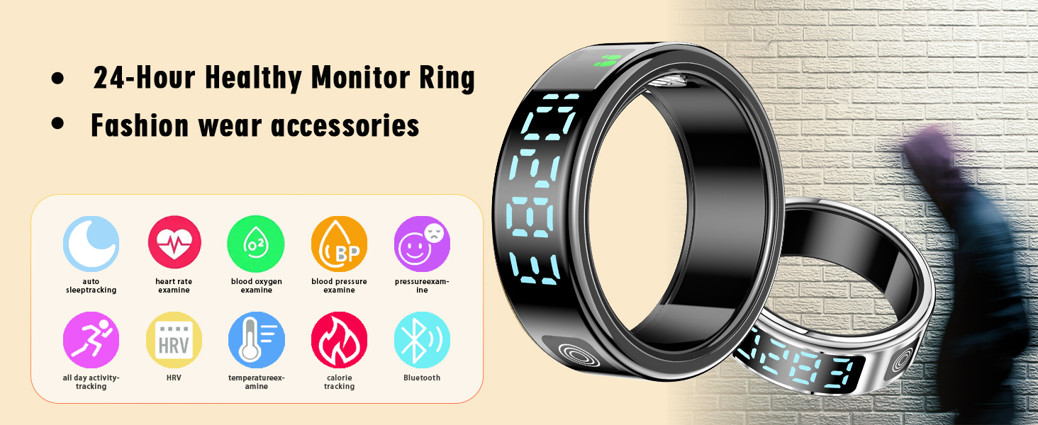 Healthy Sleep tracking smart ring