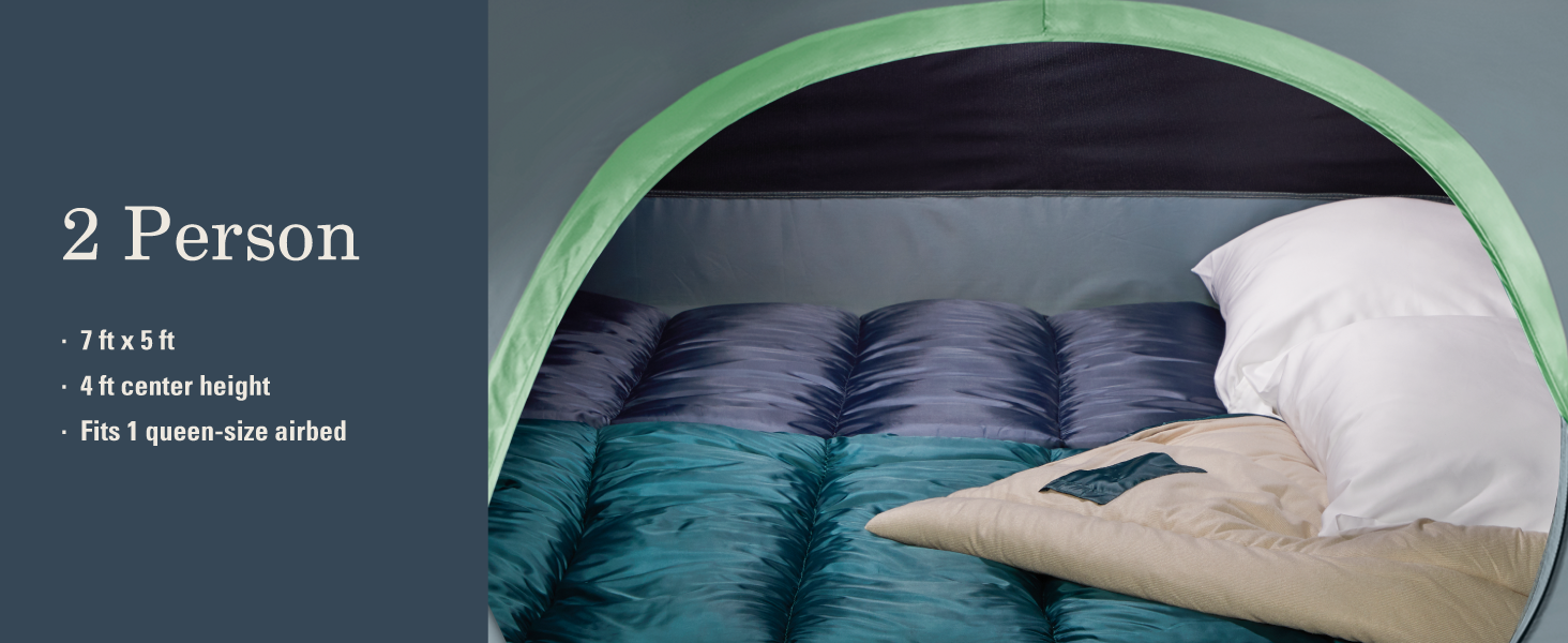 coleman skydome tent two person people couple camping fit room height size airbed queen sleep nice