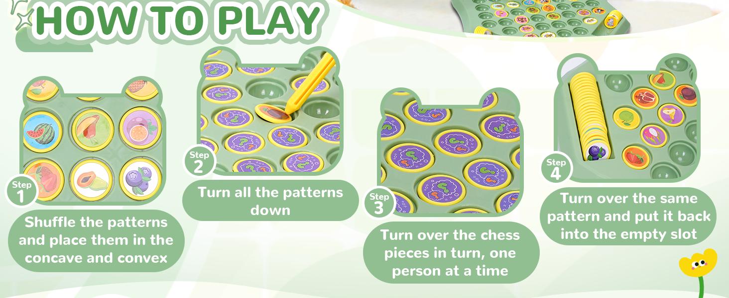 Flip Memory Chess Game For Kids Adults