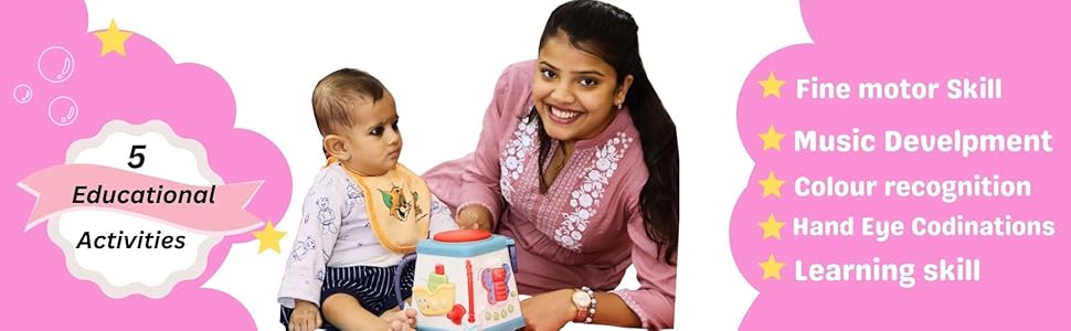 Musical Activity Cube For 6 Month Old 