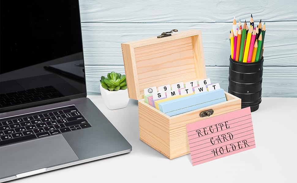 MOBYKE Index Card Holder 3x5, 200 Pcs HeavyDuty Index