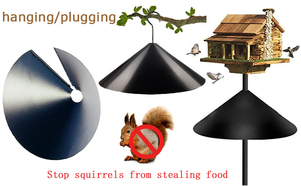 Wrap Around Squirrel Baffle Universal Squirrel Proof Baffle Foldable Squirrel Guard Baffles Bird