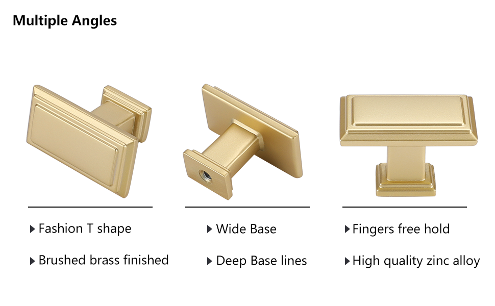 homdiy 10 Pack Matte Black Kitchen Knobs Black Knobs for