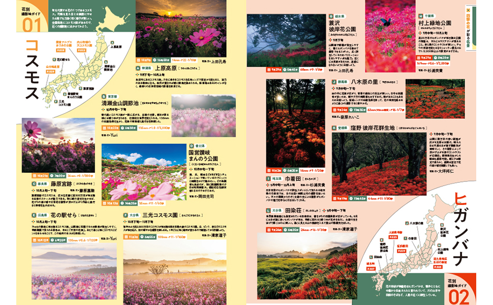 四季の花風景を撮るための知識が詰まった永久保存版