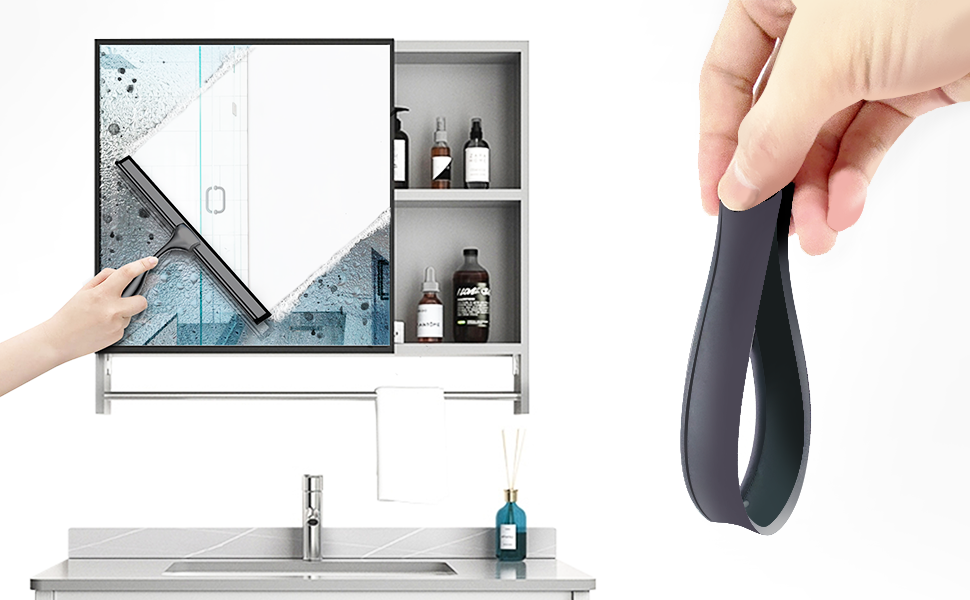 10inch Stainless Steel Shower Squeegee for Glass Doors