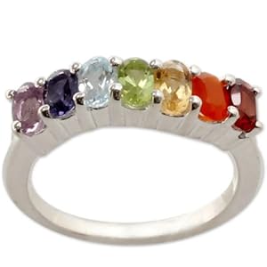 Novica,Multicolor,Gemstone, Silver,Band,Ring ,For Women,Gift,Accessory,Modern,Fashion,Metal,Jewelry