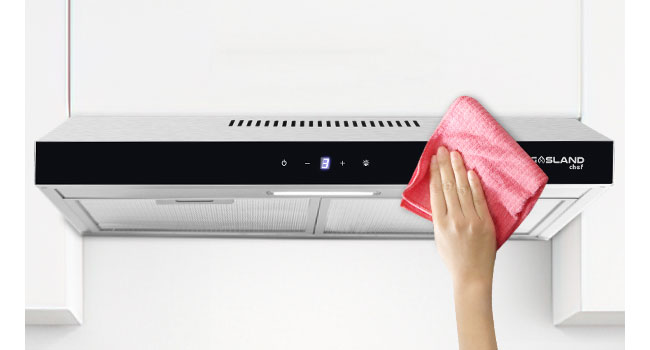 GASLAND Chef SR60SS Hotte Aspirante 60cm à Recyclage, Hotte Aspirante Silencieuse évacuation D'air 202 M³/h Filtre à Charbon Actif 3 Niveaux Touch Control Hotte Sous Plan Avec Filtre Acier Inox Argent 18 Hotte de cuisine