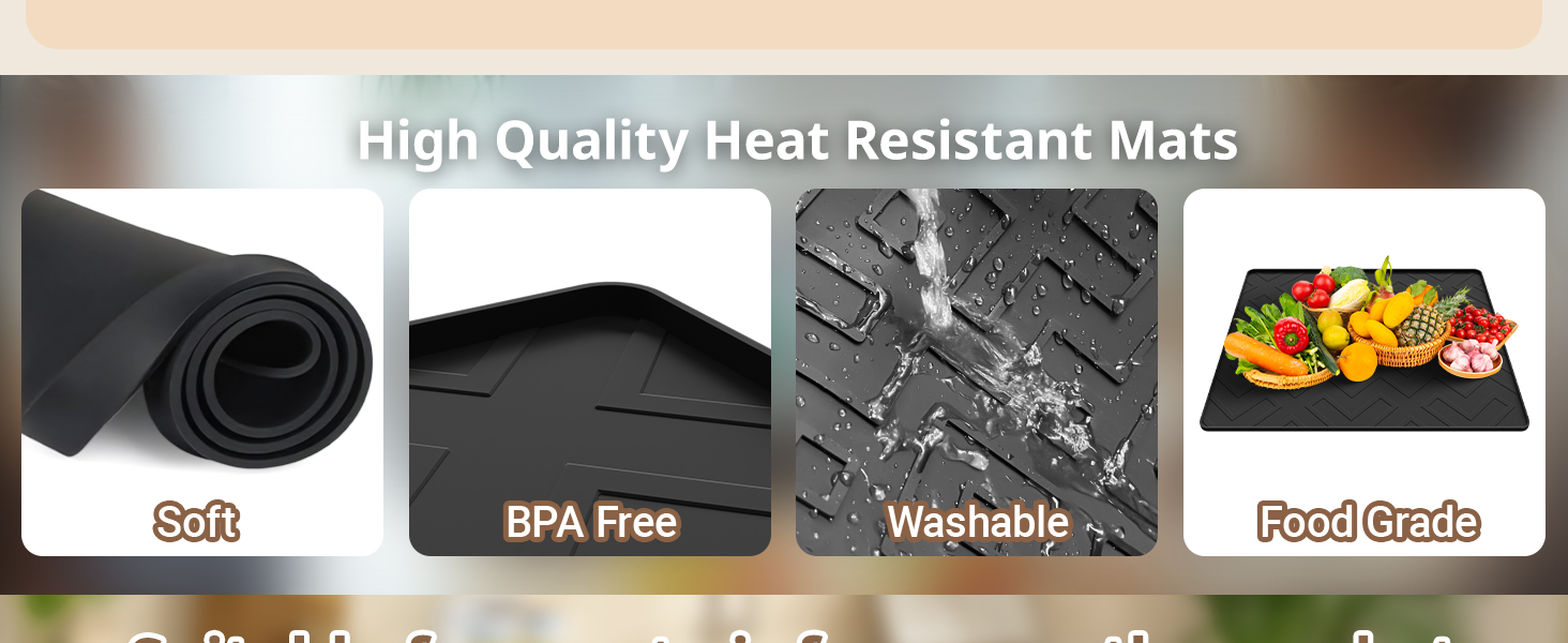 silicone heat resistant mat