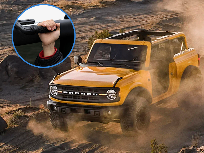 ford bronco front rear grab handles