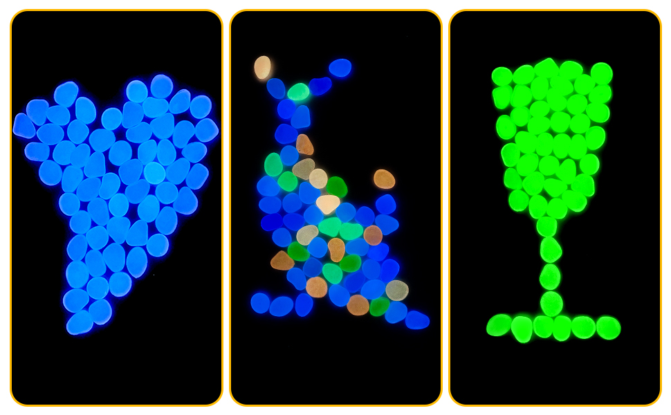 glow in the dark stones