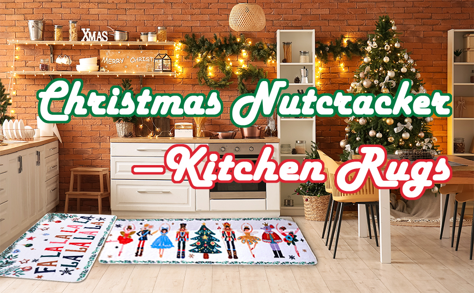 Nutcracker kitchen rug