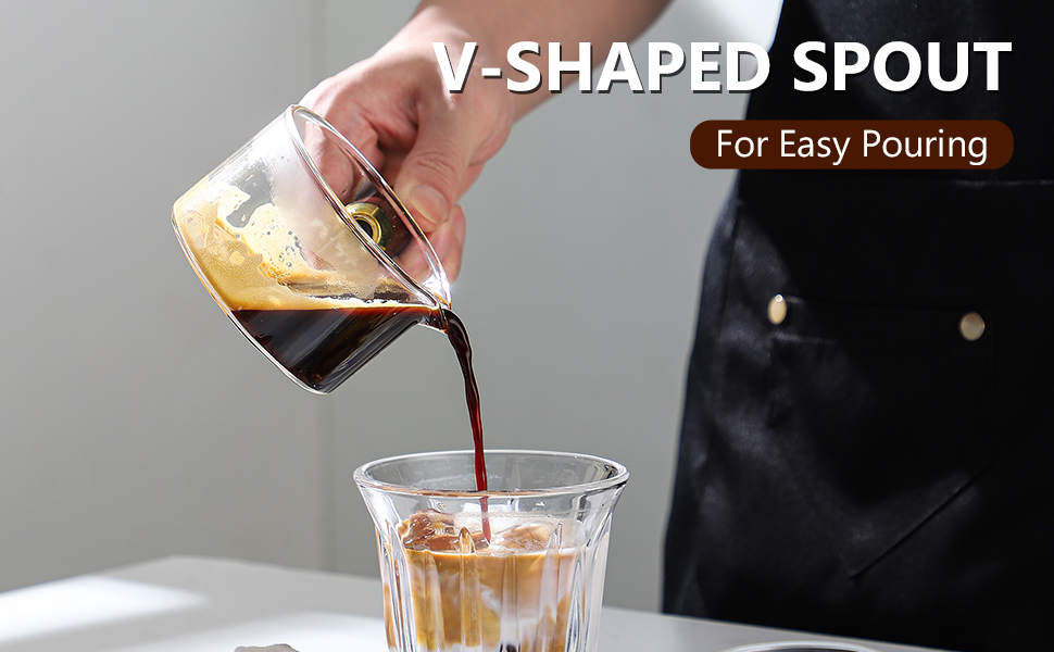 v-shaped spout
