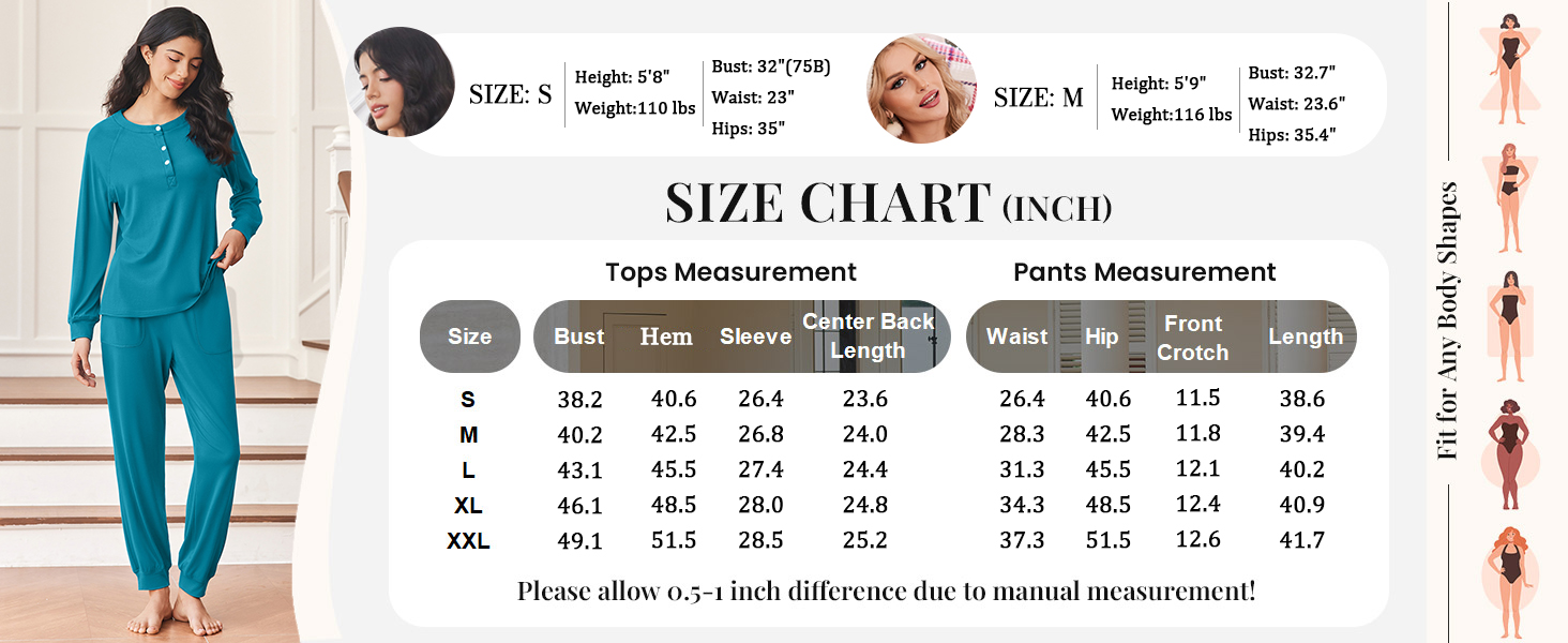 Ekouaer Women&#39;s Pajama Sets