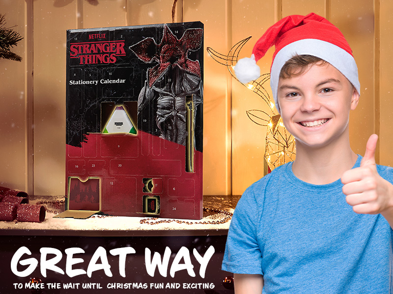 Stranger Things Advent Calendar 2023 for Kids and Teenagers Stationery