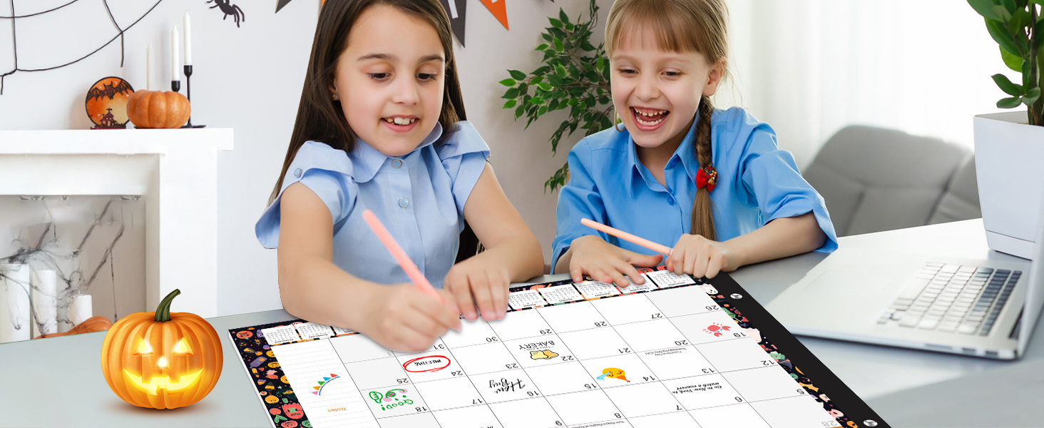 Large Desk Calendar 2025-2026 - 18 Month Calendar Otc 2025 - Mar 2027