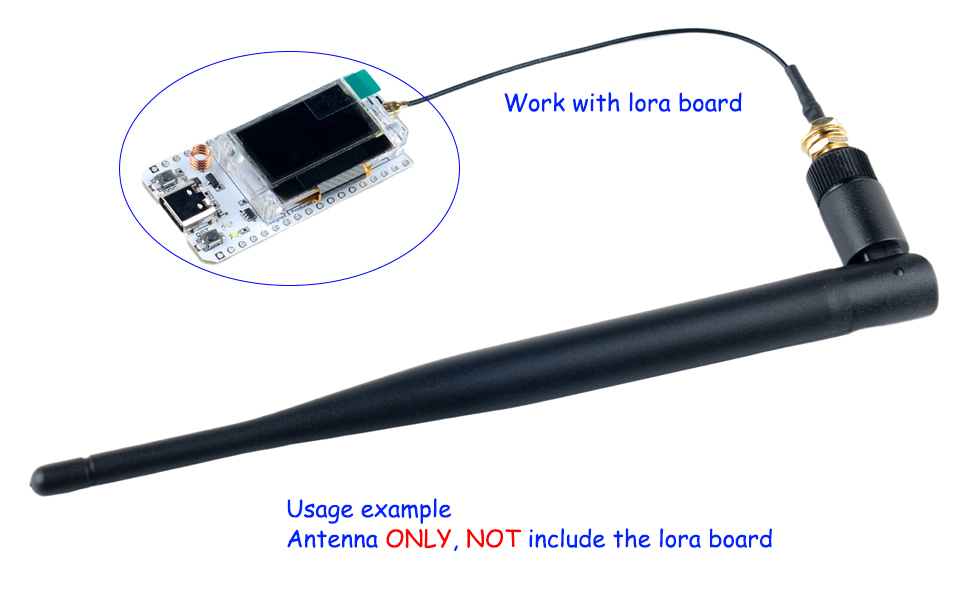 Amazon.com: DIYmall 2pcs 915MHz LoRa Antenna 5DBi SMA Male with U.FL/I ...