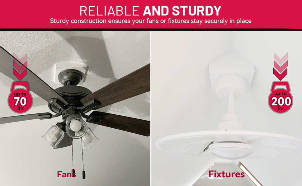 Ceiling Fan Angle Mount, FB9001 Cathedral Ceiling Fan Box, Ceiling Fan