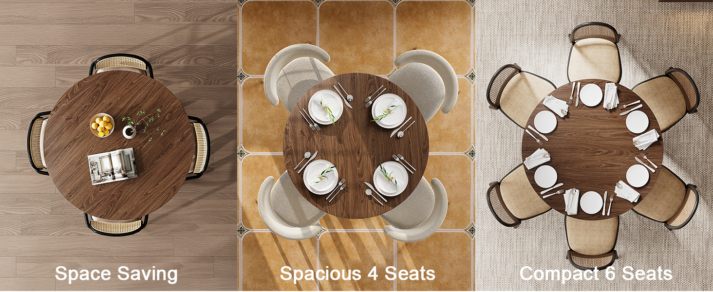 space saving dining table for 4-6
