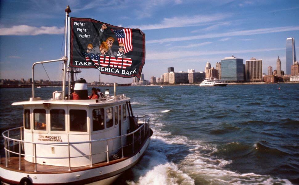 Support Trump 2024 on boat