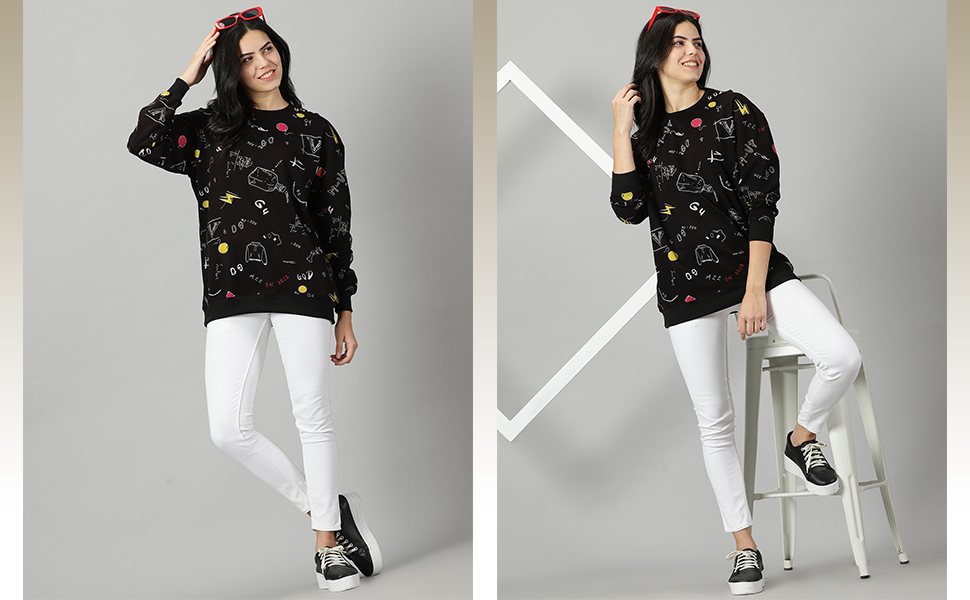 printed sweatshirt
