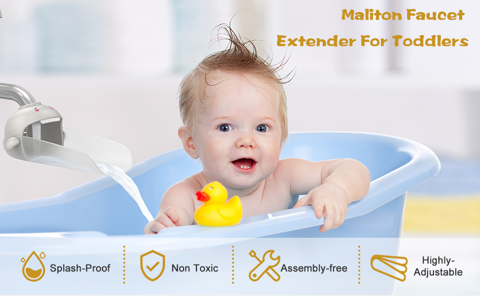 Maliton Faucet Extender for Toddlers, Sink Extender for Kids Hand Washing, Suitable