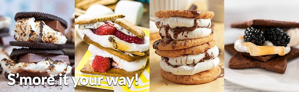 Experimente com uma variedade de opções de smores