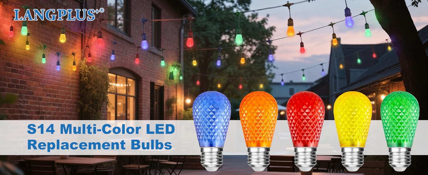 s14 colored light bulbs