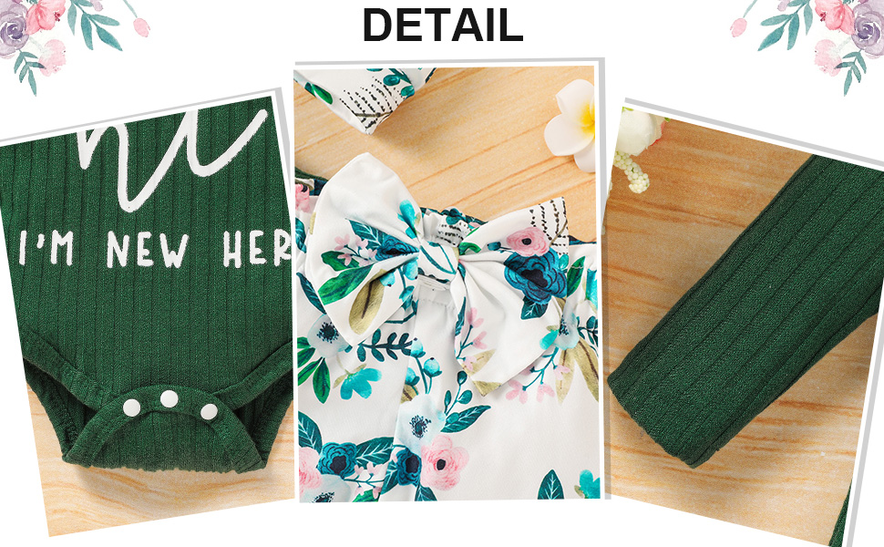 newborn girl floral outfits