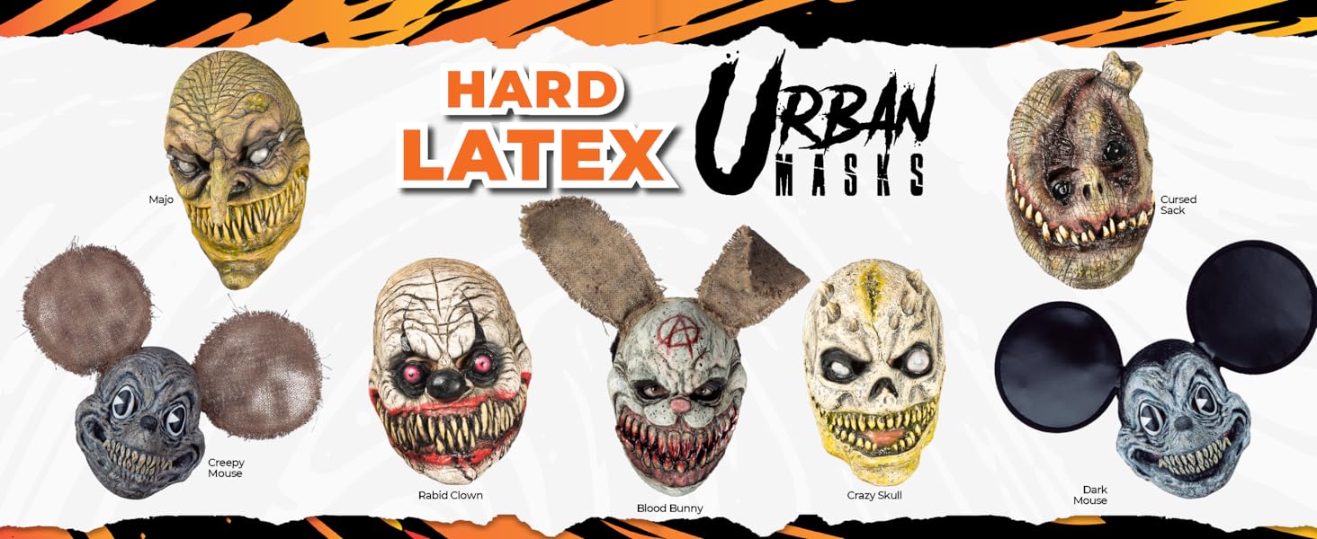 urban mask, halloween mask, ghoulish productions, ghoulish masj, mouse mask, creepy mask. halloween