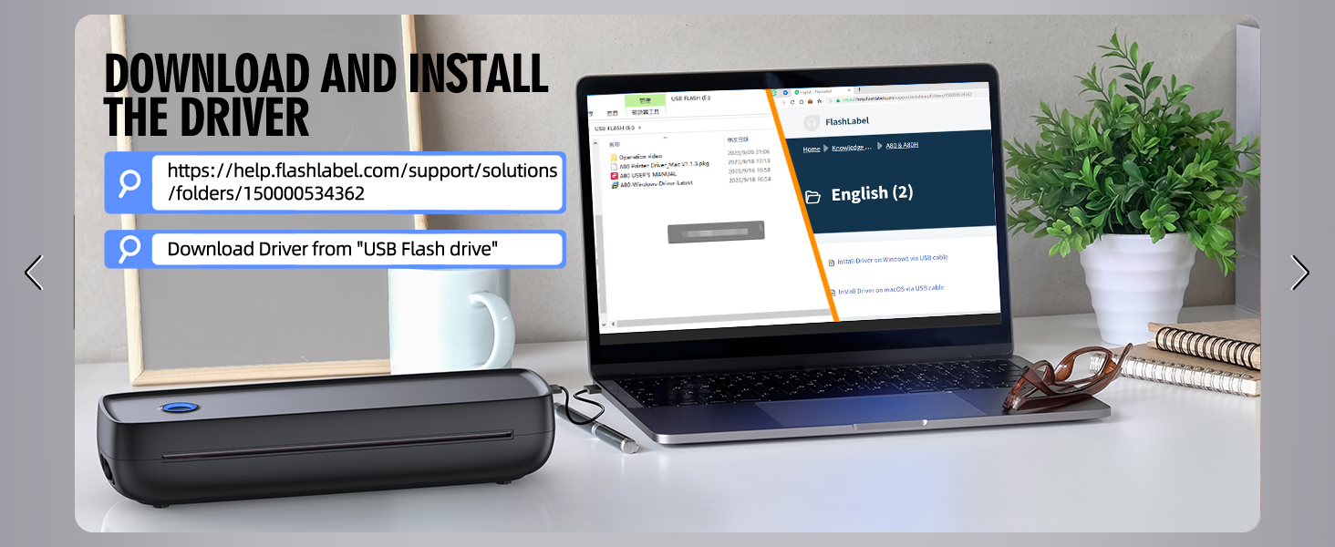 Compact wireless printer for professionals on the move, providing seamless printing from mobile devices or laptops during business trips