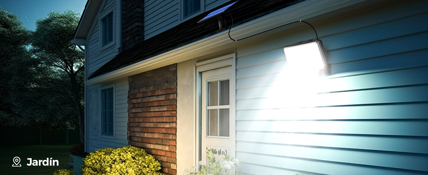 focos led focos solares potentes lampara led exterior foco solar exterior con sensor de movimiento