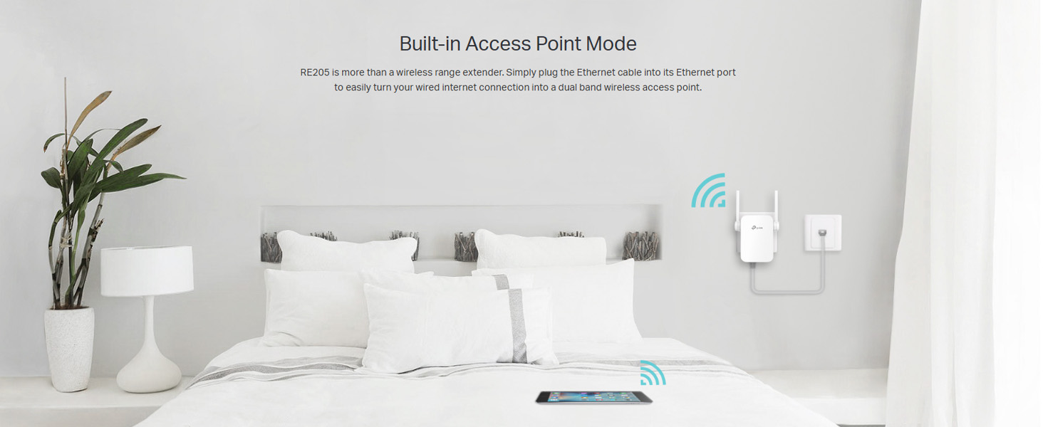 RE205 AC750 Wi-Fi Range Extender