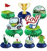 Gameza Golf Party Decorations - 9PCS Golf Honeycomb Centerpieces Party Table Decorations Golf Bir...