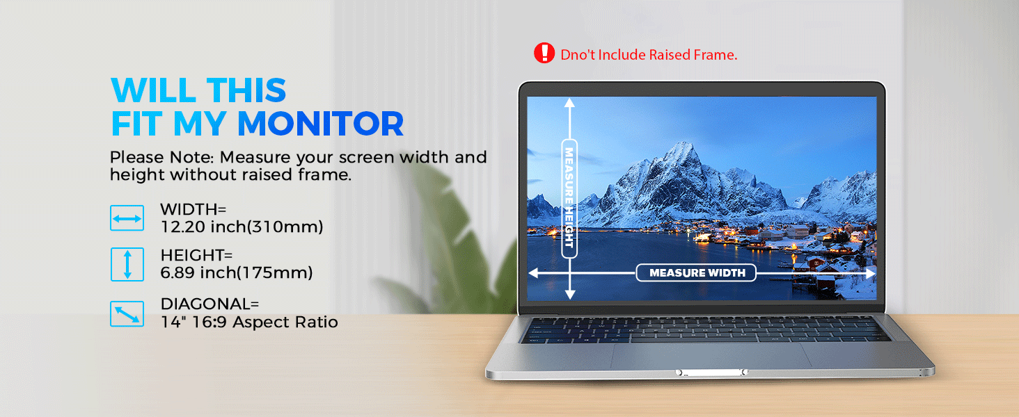 14 inch computer screen privacy filter