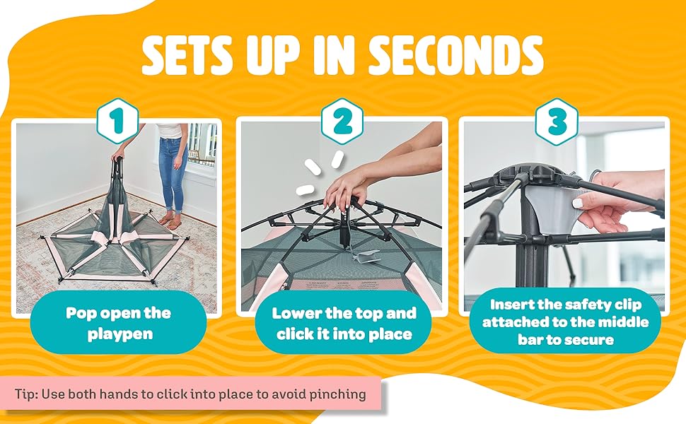 POP 'N GO Baby Playpen Indoor & Outdoor Playpen for