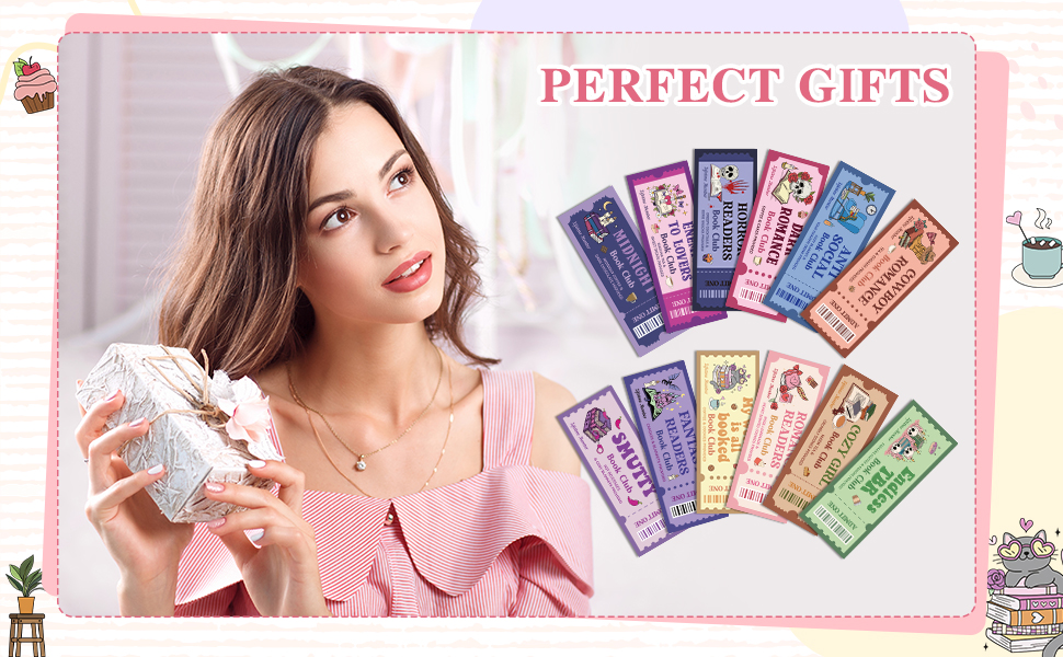 Book Club Ticket Bookmark