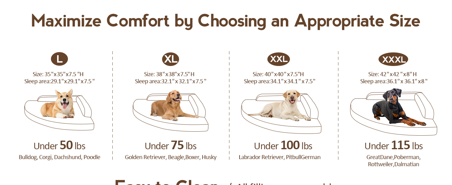 Large Dog Bed Orthopedic