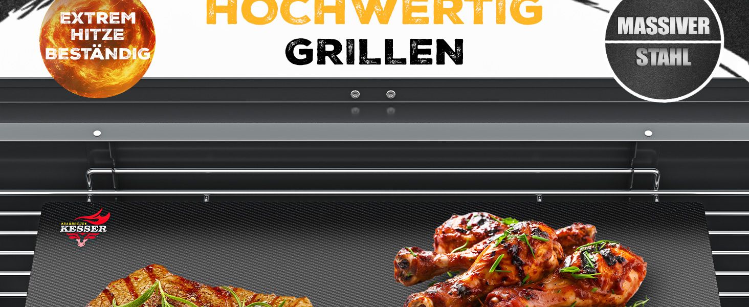 Camping Grill mit Füßen