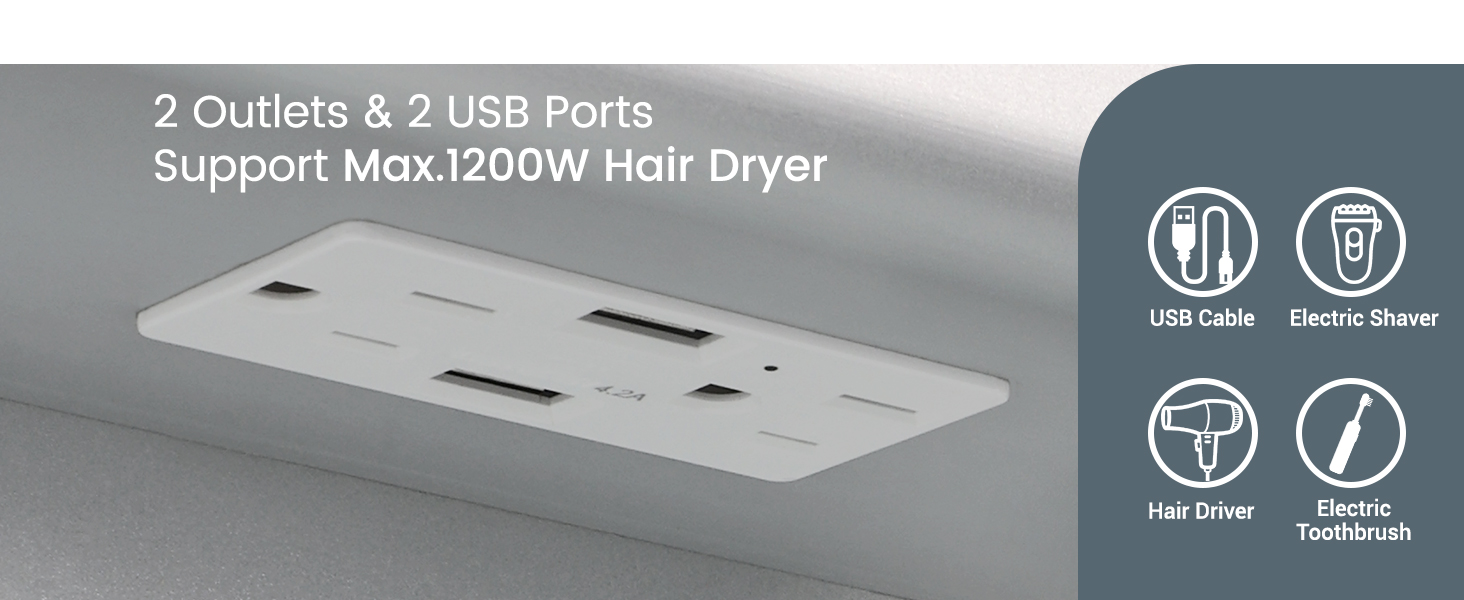 lighted medicine cabinet with mirror