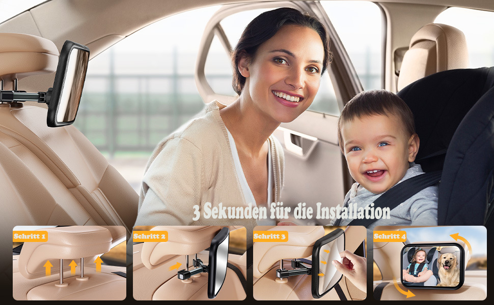 spiegel auto baby rückbank
