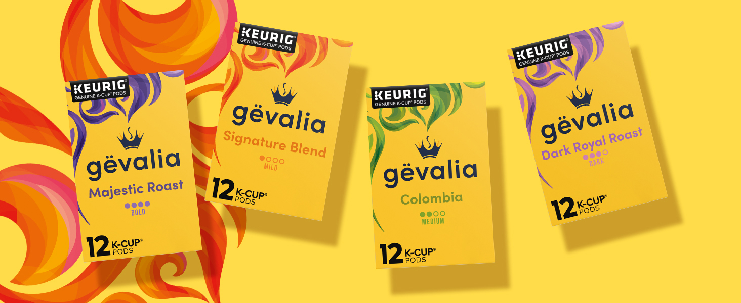 Gevalia Colombia K-Cup Coffee Pods for a Keto and Low Carb Lifestyle (84 ct Box) Gevalia K-Cups