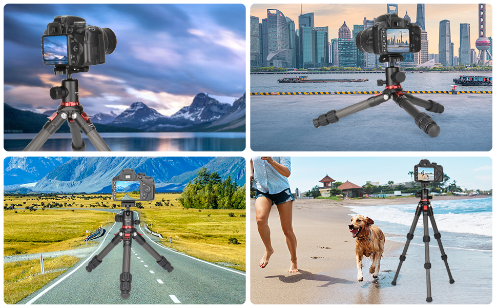 Koolehaoda Carbon Fiber Camera Tripod Portable Compact