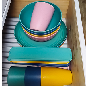 Lightweight and Stackable plate cup and bowl sets